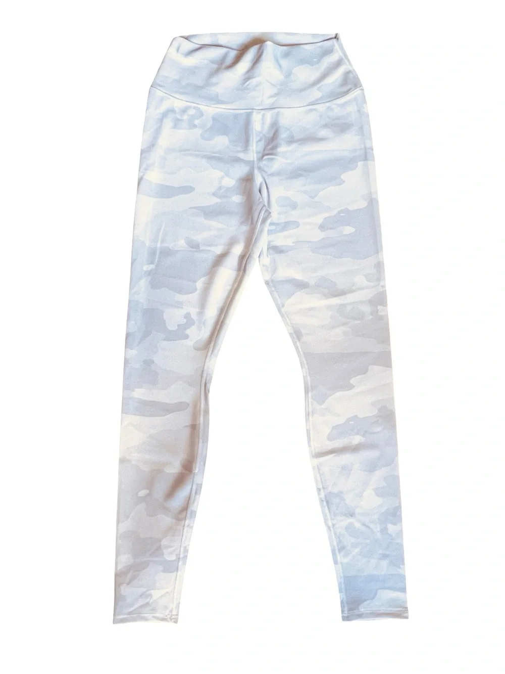 Alo Yoga Women’s Sz L Gray White Leggings High Rise Camo Vapor